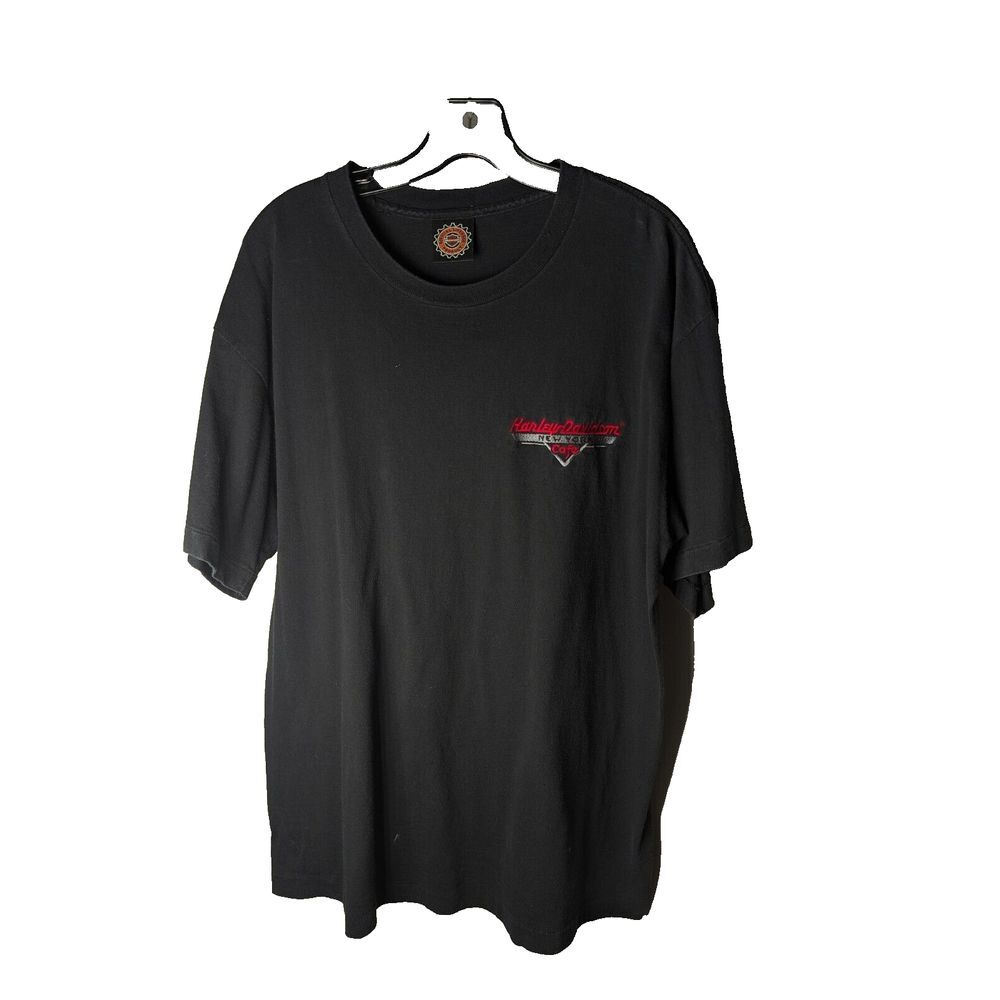 Harley Davidson Men's Black Crew Neck Short Sleeve T Shirt Size XL New York Cafe
